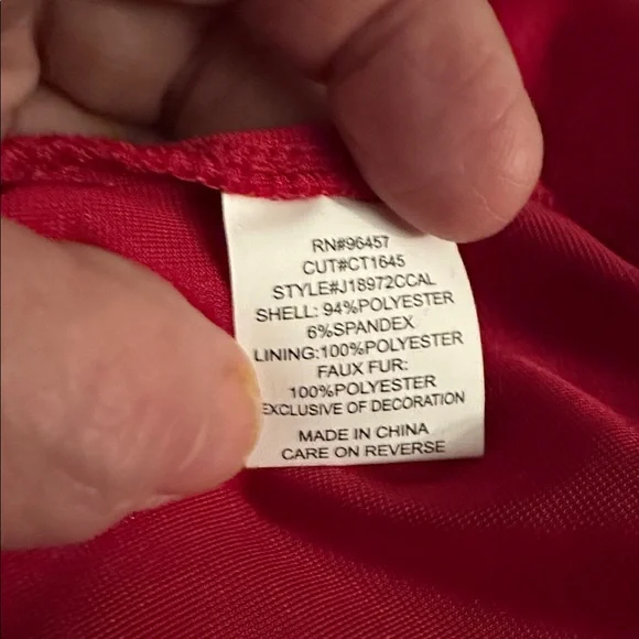 Love on a Hanger Red and White Holiday Jumpsuit. Christmas gift, sexy - Picture 10 of 11